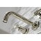 Kingston Brass KS8126ML Milano 2-Handle 8" Wall Mount Bathroom Faucet, Polished Nickel KS8126ML - alternate 3